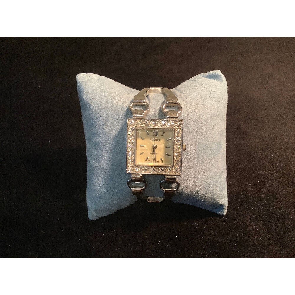 Tenner Silver Tone and Crystal Bracelet Watch